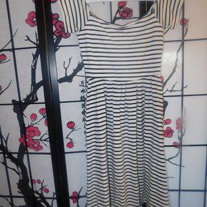 White & Black Tea Dress By WHOWHATWEAR